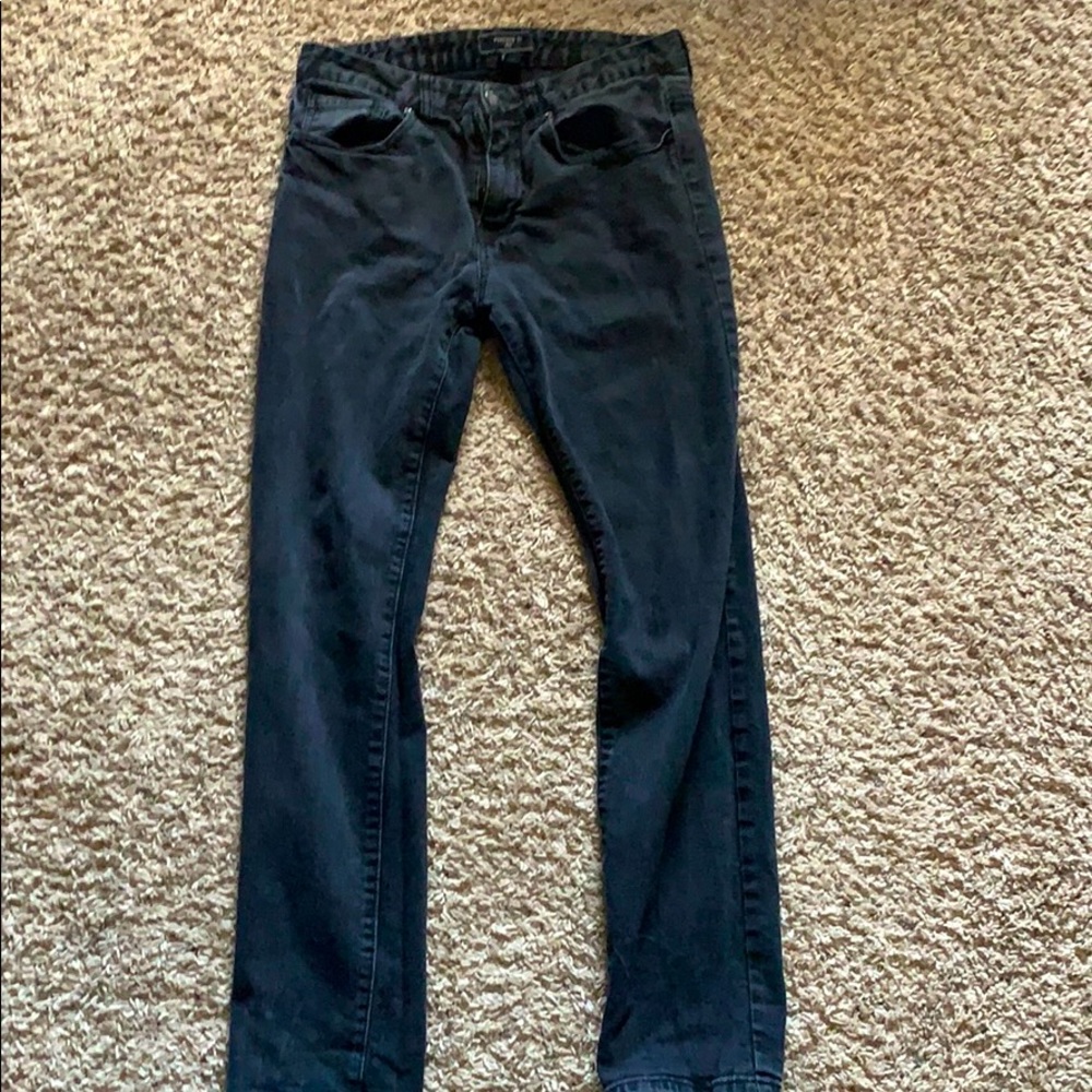Black denim jeans